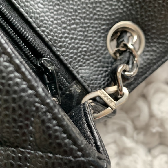 Chanel mini square flap black caviar - Picture 15 of 16